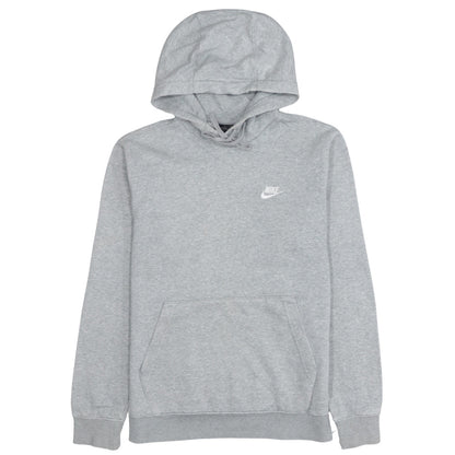 Nike Men's Grey Pullover Hoodie Small Regular Fit Logo Fleece