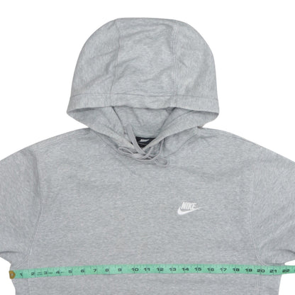 Nike Men's Grey Pullover Hoodie Small Regular Fit Logo Fleece