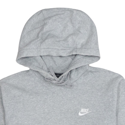 Nike Men's Grey Pullover Hoodie Small Regular Fit Logo Fleece