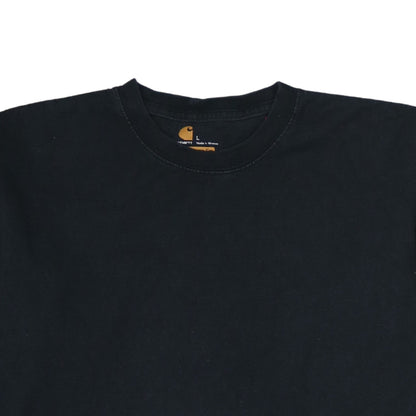 Carhartt Men's Black Long Sleeve Logo T-Shirt Size L