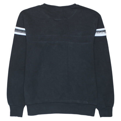 Ellesse Men's Black L Pullover Sweatshirt Logo Crew Neck