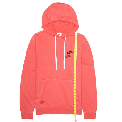 Nike Women's Pink Pullover Hoodie Small Logo Fleece Sweatshirt