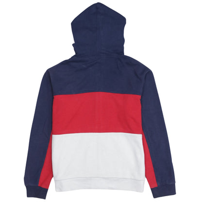 Levi's Womens Red Blue White Colourblock Full Zip Hoodie Size S