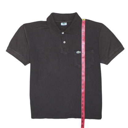 Lacoste Men's Black Cotton Polo Shirt M Classic Fit Short Sleeve