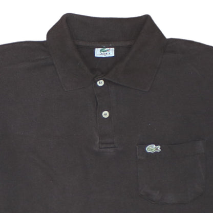 Lacoste Men's Black Cotton Polo Shirt M Classic Fit Short Sleeve