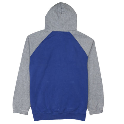 Champion Men's Blue & Grey Pullover Hoodie XL Graphic Logo Sweatshirt