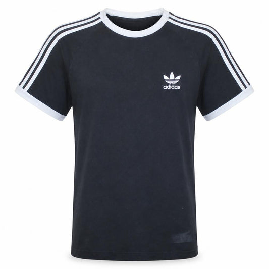 Front view of Adidas Men's Black Small Short Sleeve Crew Neck Sports T-Shirt