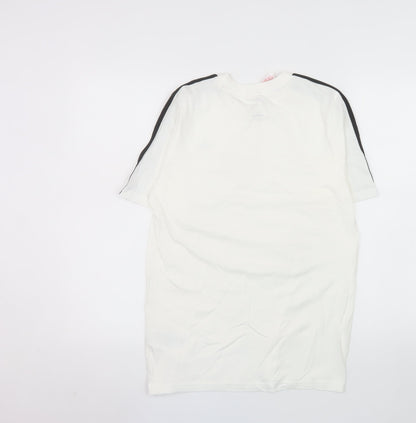 Adidas Boys White Short Sleeve Crew Neck Sports T-Shirt 13-14 Years