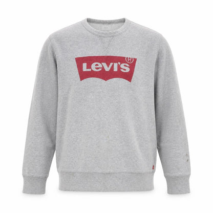 Levi's Mens Grey Logo Crew Neck Pullover Sweatshirt M