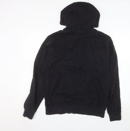 Nike Men's Black Pullover Hoodie M Regular Fit Cotton Fleece