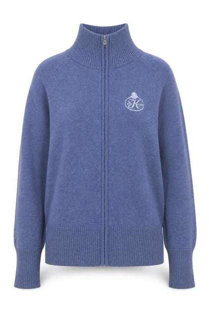 Peter Millar Women’s Blue 100% Cashmere Full Zip Jacket Size S