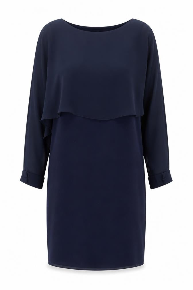 Pala D’Oro Women's Blue Sheath Knee Length Dress M