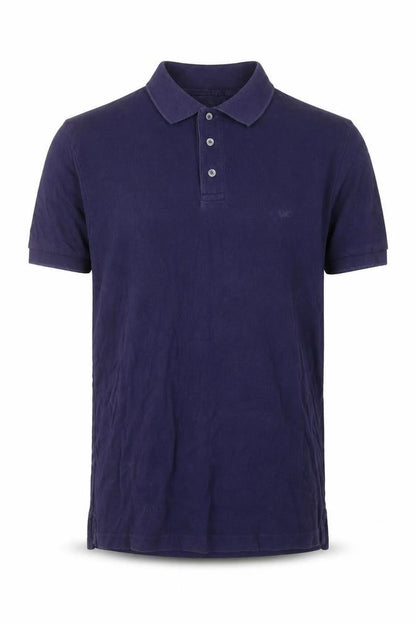 Jaeger Men's Blue Cotton Polo Shirt Size M Short Sleeve Classic Fit