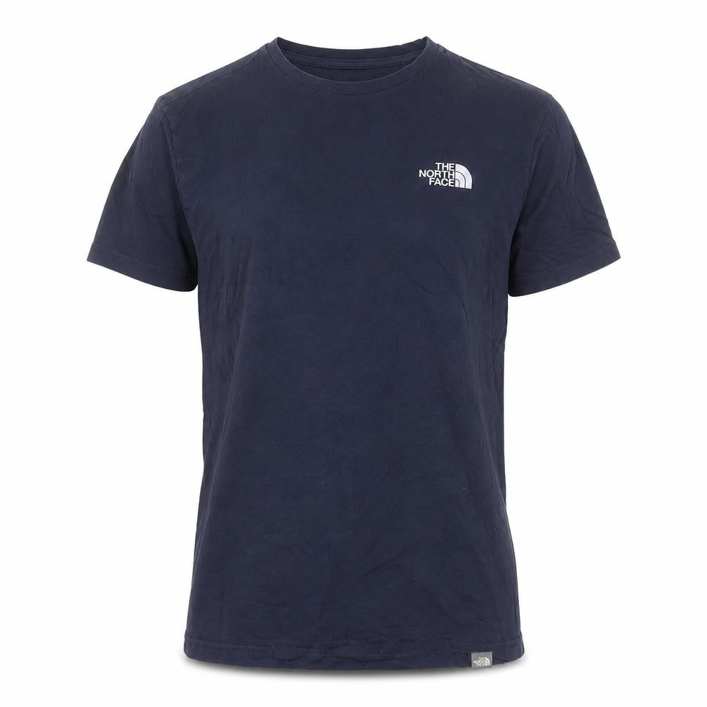 The North Face Men's Navy Blue Cotton Crew Neck T-Shirt Size S