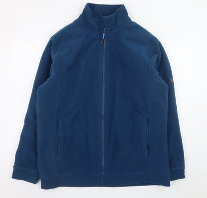 James Pringle Men's Blue Fleece Full Zip Golf Jacket Size L