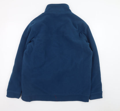 James Pringle Men's Blue Fleece Full Zip Golf Jacket Size L