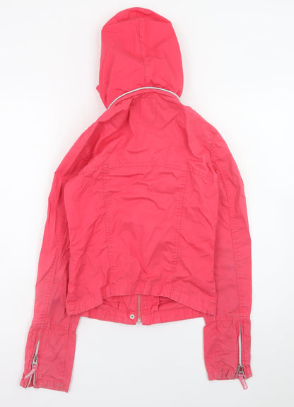 Bench Women’s Pink XS Hooded Windbreaker Jacket
