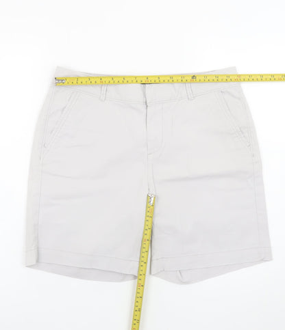 Dunnes Women Beige Chino Shorts Size 12 Cotton Blend