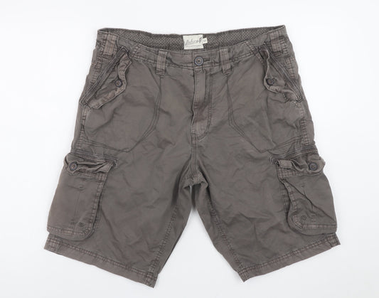 Onfire Men's Grey 34 Cargo Shorts Cotton Casual Summer
