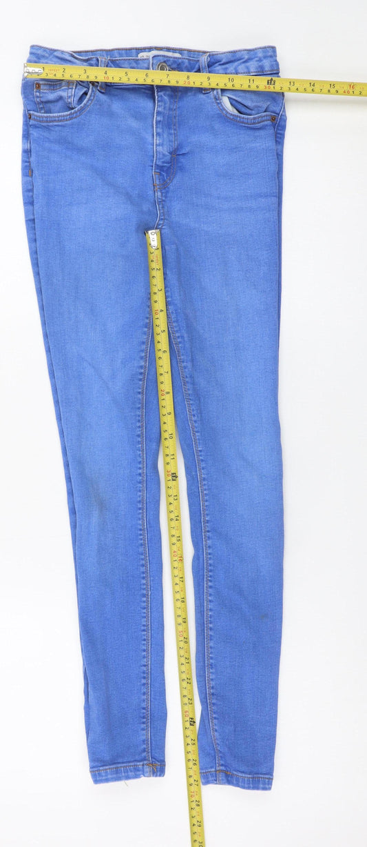 Primark Women Blue Skinny Jeans Size 10 Slim Fit Denim