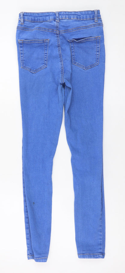 Primark Women Blue Skinny Jeans Size 10 Slim Fit Denim