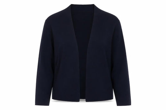 Gerry Weber Women's Blue Viscose Blend Open Cardigan Size 12