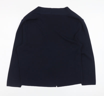 Gerry Weber Women's Blue Viscose Blend Open Cardigan Size 12