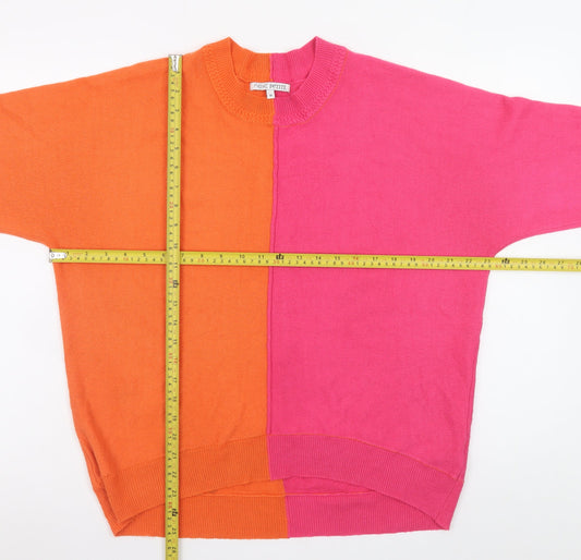 Next Petite Womens Multicoloured Crew Neck Pullover Jumper Size 12