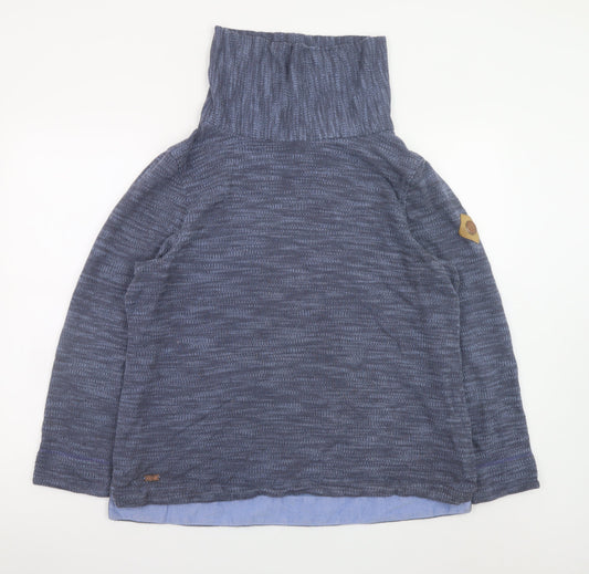 Regatta Women Blue Roll Neck Lightweight Pullover Jumper Size 14