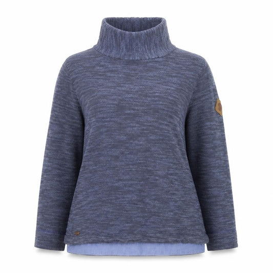 Regatta Women Blue Roll Neck Lightweight Pullover Jumper Size 14