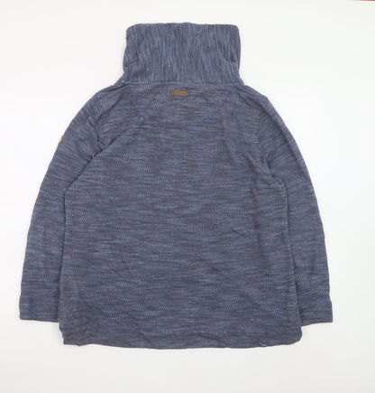Regatta Women Blue Roll Neck Lightweight Pullover Jumper Size 14