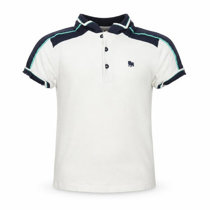 Jasper Conran Boys White Polo Shirt 6-7 Years Short Sleeve Casual Top