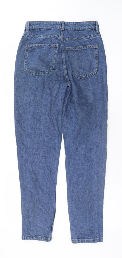 Primark Women’s Blue High Rise Mom Jeans Size 8 Relaxed Fit Denim
