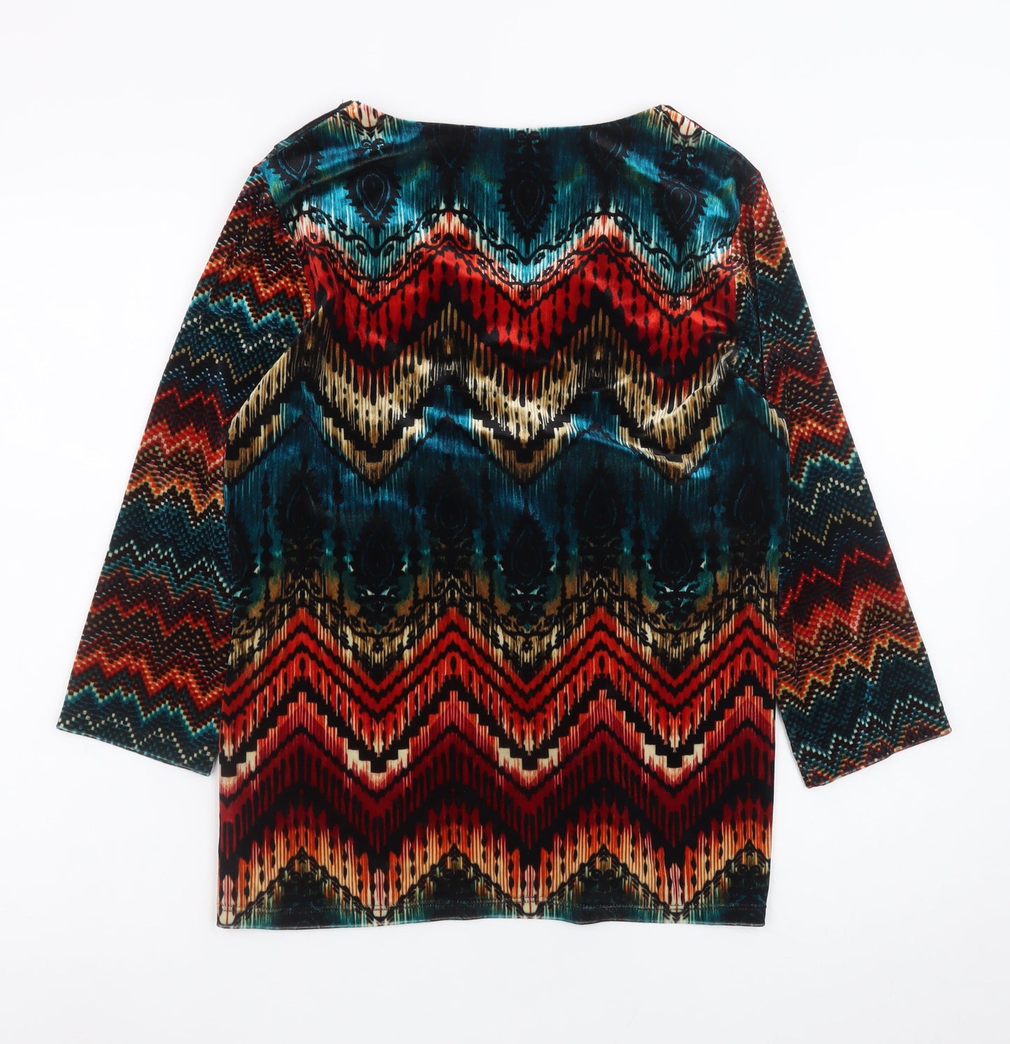 Marks and Spencer Per Una Multicoloured 3/4 Sleeve Tunic Blouse Size 12