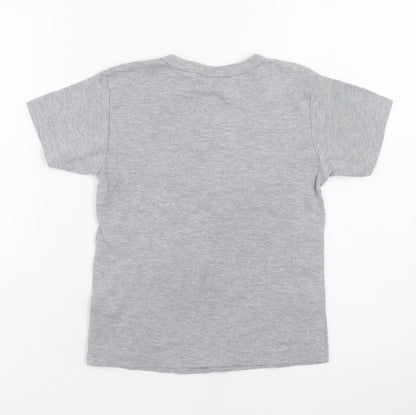 Superdry Boys Grey Graphic Logo T-Shirt 9 Years Regular Fit Short Sleeve