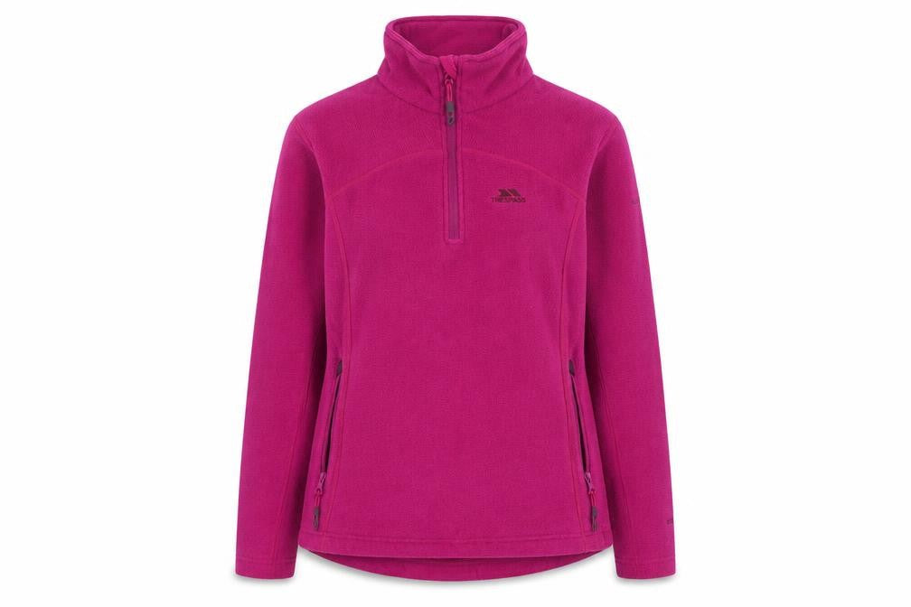 Trespass Women’s Pink Fleece Pullover Sweatshirt Size S with 1/2 Zip