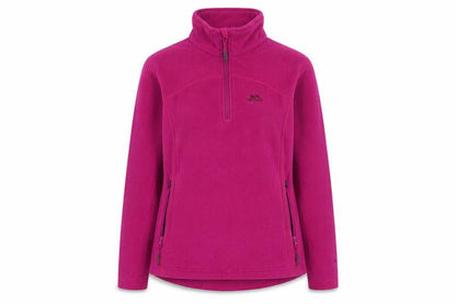 Trespass Women’s Pink Fleece Pullover Sweatshirt Size S with 1/2 Zip