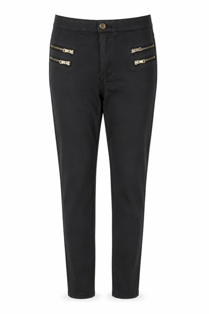 Quiz Women's Black Slim Fit Zip Jeggings Size 10