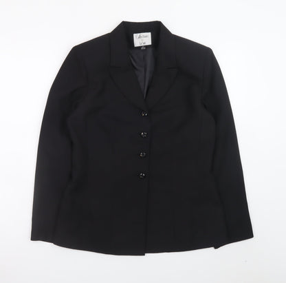 Le Suit Women's Black Size 8 Single-Breasted Blazer Jacket