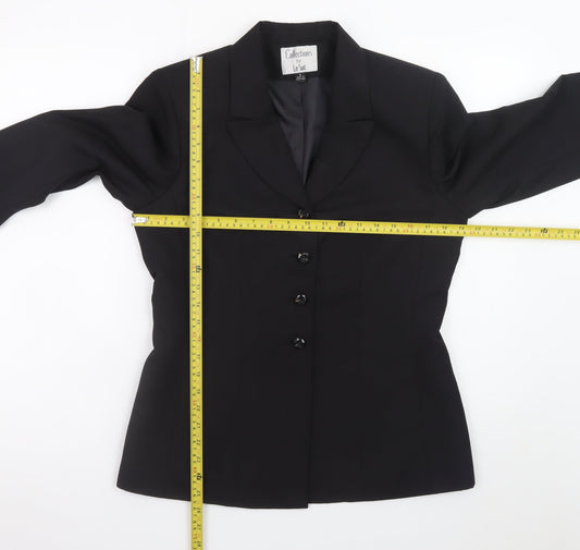 Le Suit Women's Black Size 8 Single-Breasted Blazer Jacket