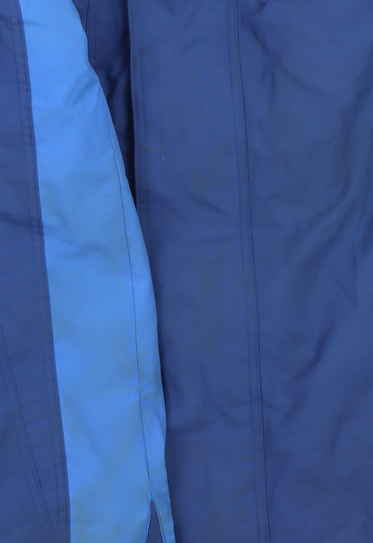 Trespass Men's Blue Waterproof Hooded Parka Jacket L Regular Fit