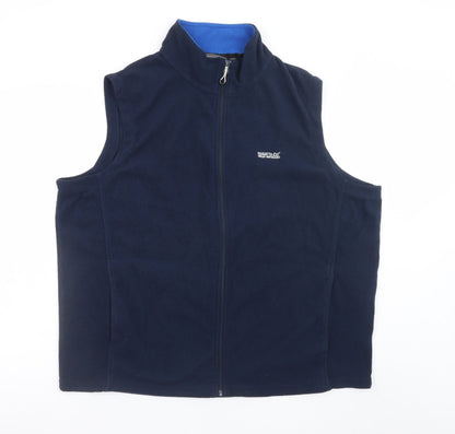 Regatta Men’s Blue 2XL Fleece Bodywarmer Waistcoat Outdoor Zip Up