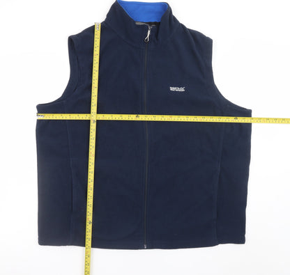 Regatta Men’s Blue 2XL Fleece Bodywarmer Waistcoat Outdoor Zip Up