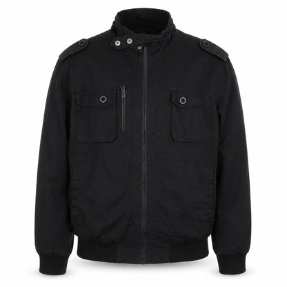 Burton Mens Black XL Military Style Cotton Jacket