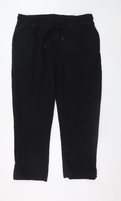 Dunnes Stores Men's Black XL Sweatpants Fleece Elastic Waist