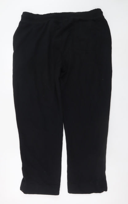 Dunnes Stores Men's Black XL Sweatpants Fleece Elastic Waist