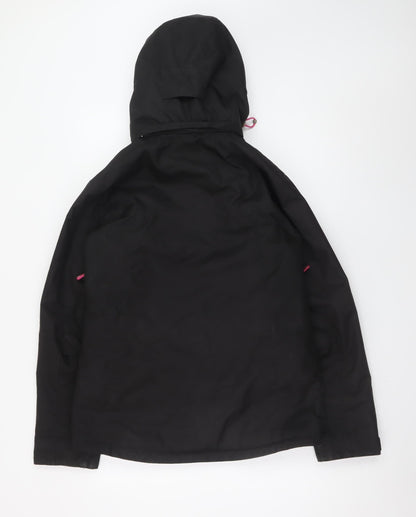 Surfanic Womens Black Ski Jacket Small Waterproof Hooded Coat