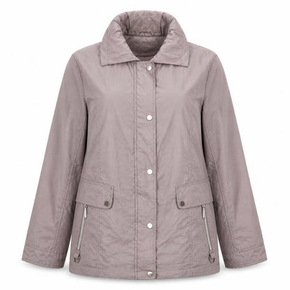 Harvey & Jones Women’s Purple Mid-Length Water Resistant Jacket UK 14