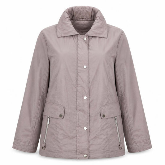 Harvey & Jones Women’s Purple Mid-Length Water Resistant Jacket UK 14