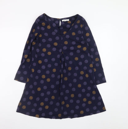 White Stuff Women’s Blue Polka Dot A-Line Dress Size 12